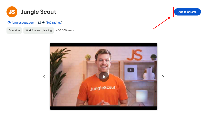 Jungle Scout Chrome Extension -Add To Chrome