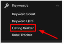 Select Listing Builder