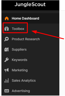 Select Toolbox Option