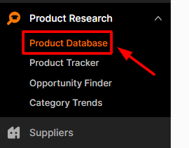 Product Database Button