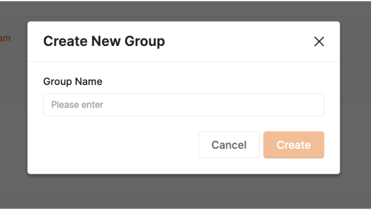 Enter The Name Of Your Group