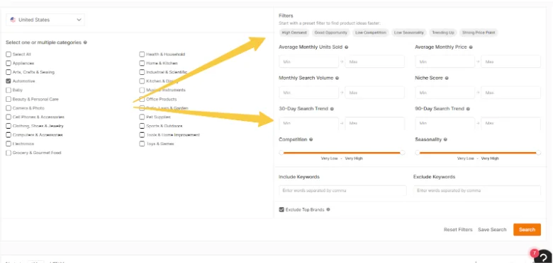 Add Basic And Advanced Filters 