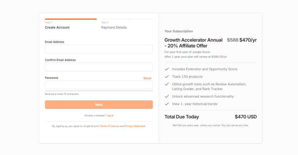 Create Account On Jungle Scout Create Account On Jungle Scout